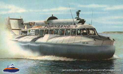 SRN6 with Townsend -  (credit: The <a href='http://www.hovercraft-museum.org/' target='_blank'>Hovercraft Museum Trust</a>).